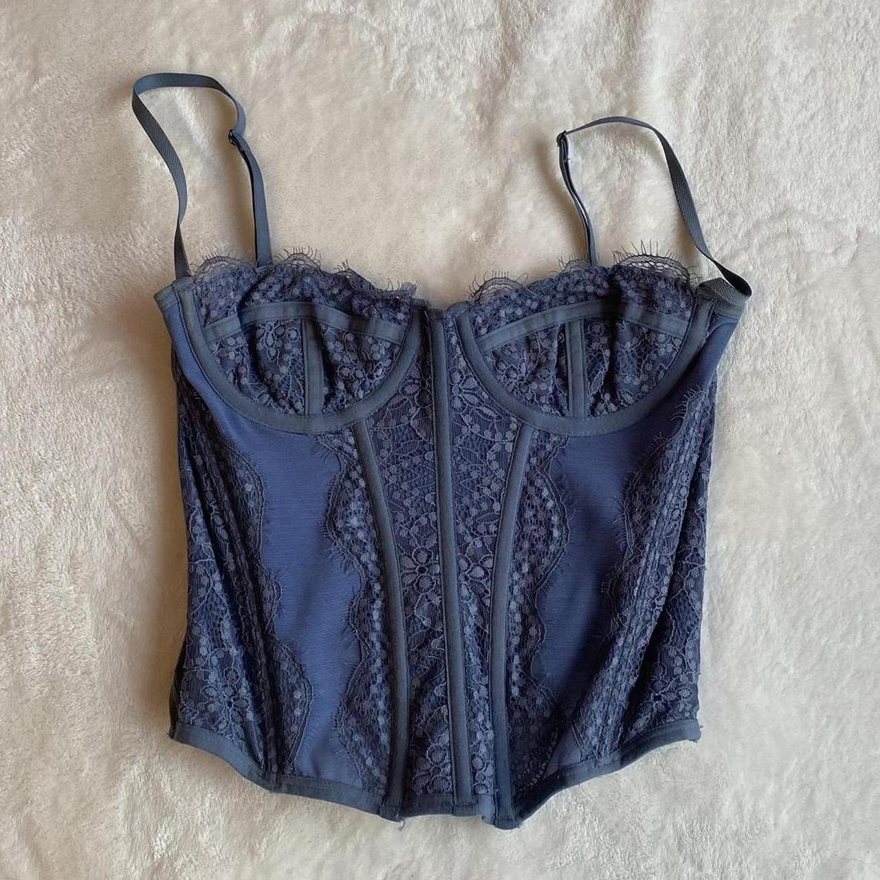♡ lace corset top ♡