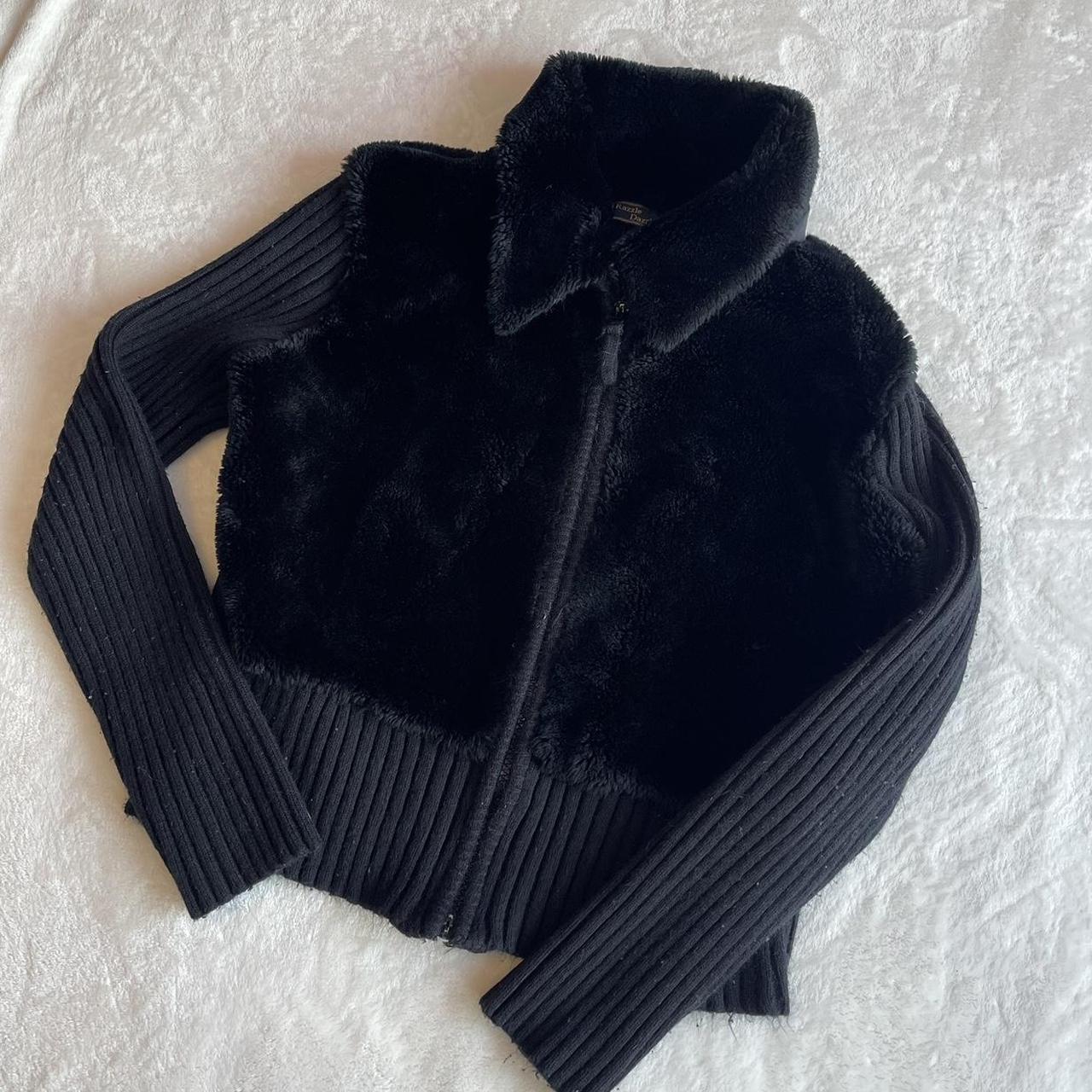 ♡ y2k wintercore fur sweater ♡