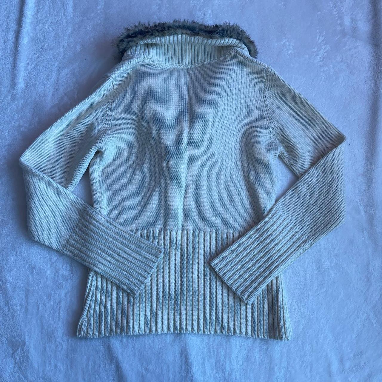 ♡ y2k wintercore fur sweater ♡
