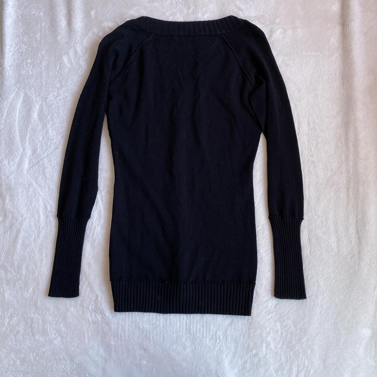 ♡ guess mcbling long sleeve ribbed sweater ♡